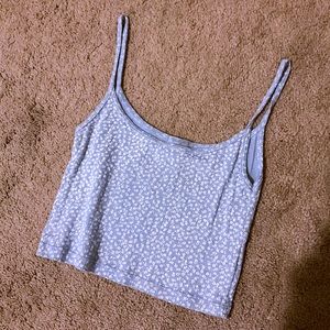 Blue Floral Daisy Tank